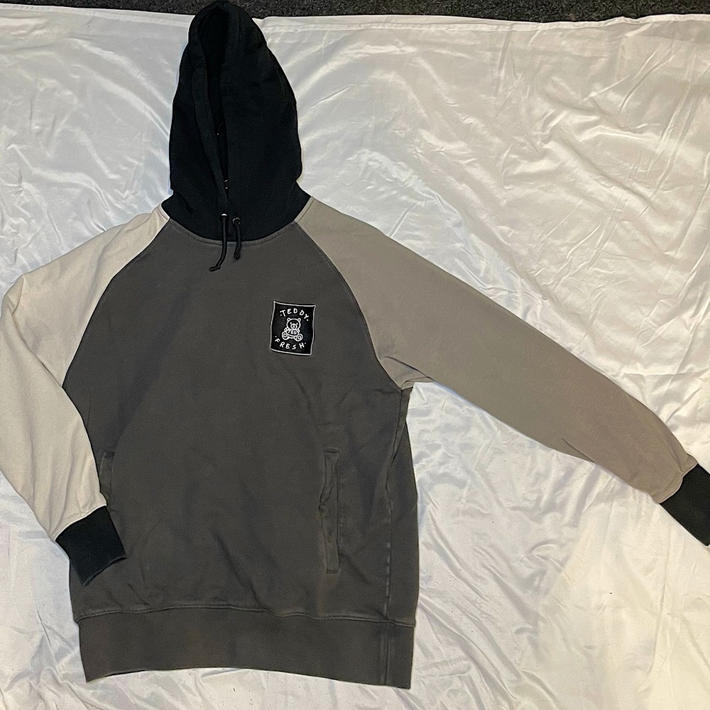 Gender-Neutral Teddy Fresh Color-block Hoodie/Sweatshirt